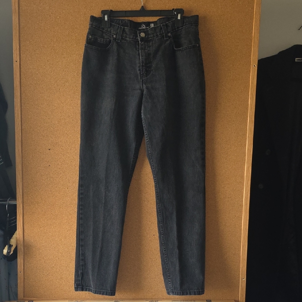 Jordache Vintage 80's Y2K Women's Black Straight Leg Low Rise Jeans Size 13/14